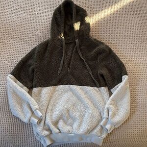 Sherpa quarter zip hoodie